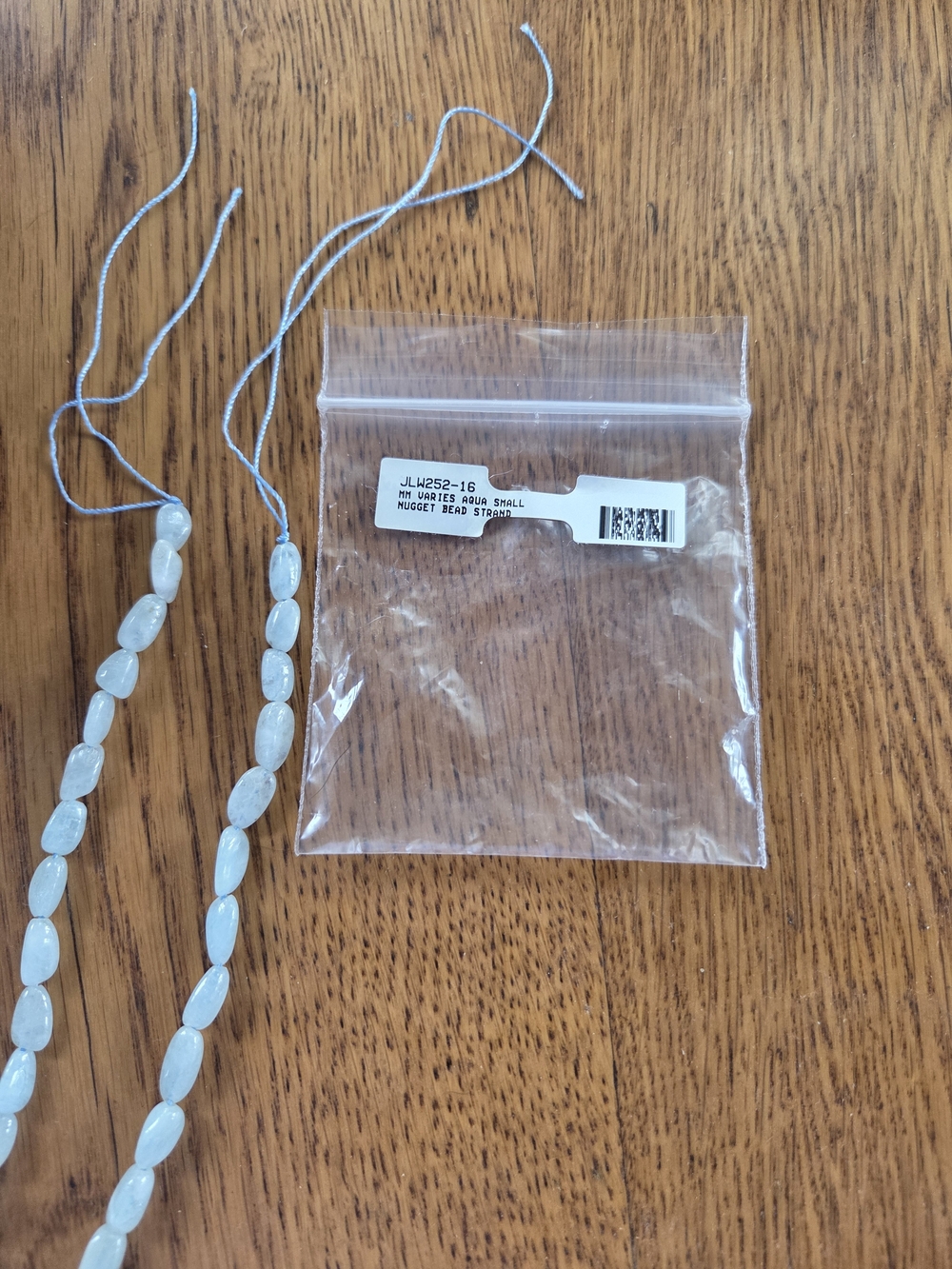 Aqua Bead Necklace Strand for Jewelry Makers Finishing Touch